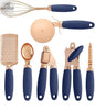 Stylish cooking utensils in rose gold