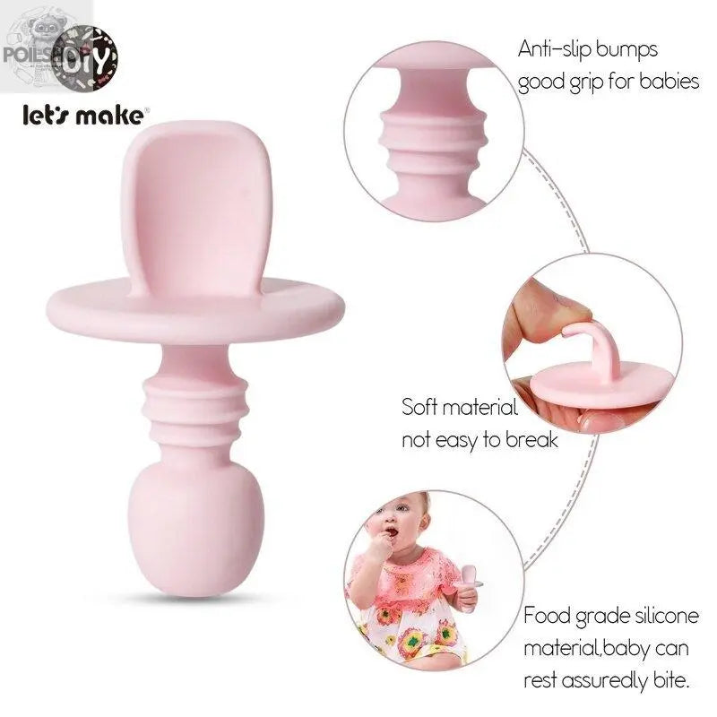 Baby silicone fork and spoon set