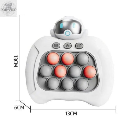 Funny Bubble Puzzle Game Machine Light Up Electronic Gaming Reliever Squeeze Toy Handle Fast Push Bubble Toy