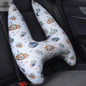 Padded animal travel pillow for kids