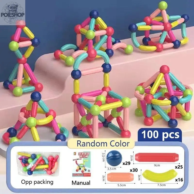 Magnetic Building Blocks Playset