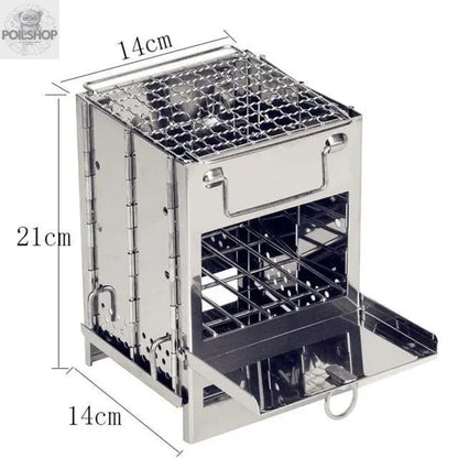 Compact outdoor cooking stove