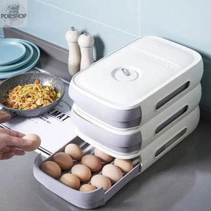 Drawer type egg holder