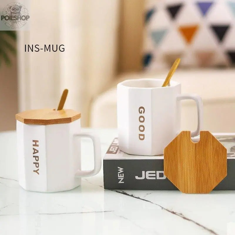 New Japanese Style Household Star Dad Mug With Lid Teacher's Day Gift Practical Mug Mug Ins Style