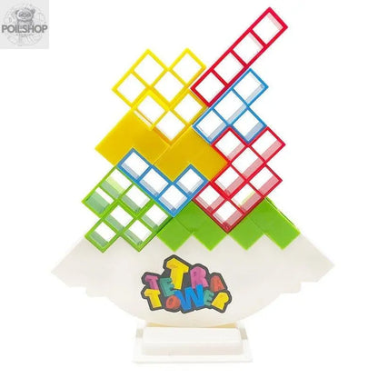 Tetra Tower Fun Balance Stacking Building Blocks Board Game for Kids Adults Friends Team Dorm Family Game Night and Partie