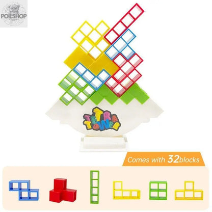 Tetra Tower Building Blocks Board Game For Friends