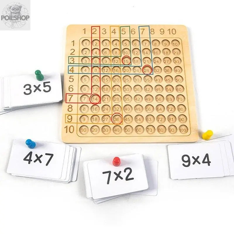 Wooden Montessori Math Board learning tool