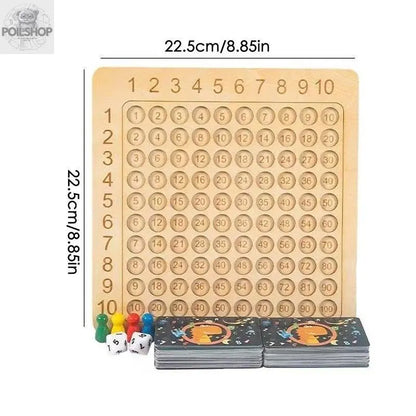 Wooden Math Board for counting practice