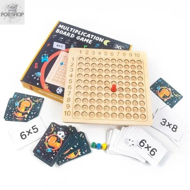 Wooden math manipulative board for kids