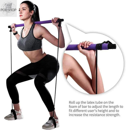 Innovative Yoga Pilates Bar Stick for Core Strengthening