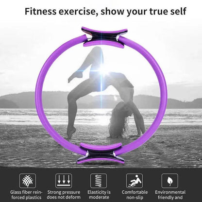 Yoga Ring Sports Training Ring Women Fitness Accessories Kinetic Resistance Circle Comfortable Portable Yoga Pilates Circle