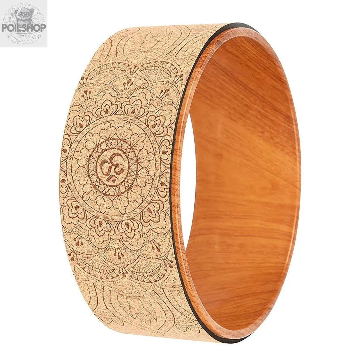 Yoga Cork Wheel Roller Back