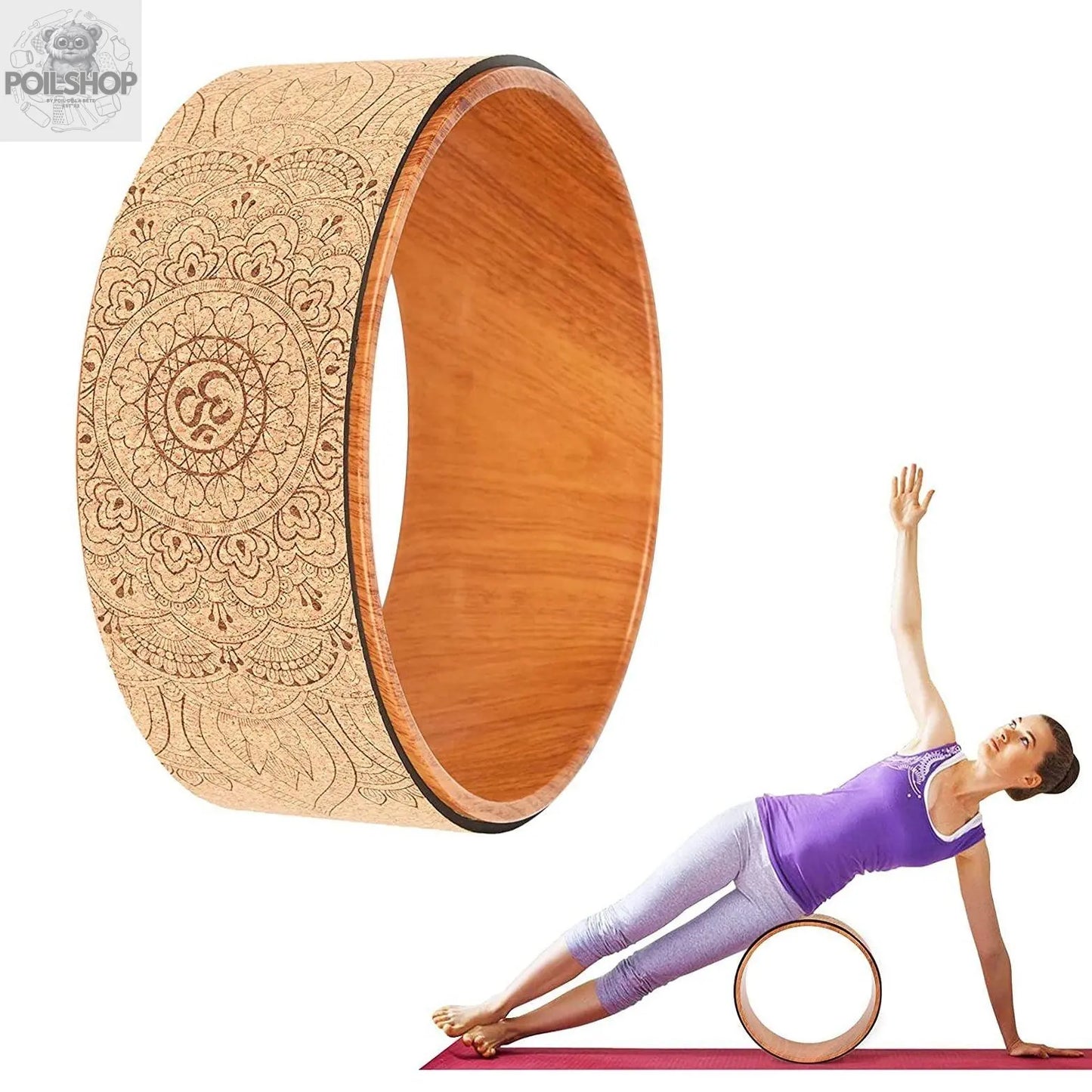 Back Wheel Cork Yoga Roller